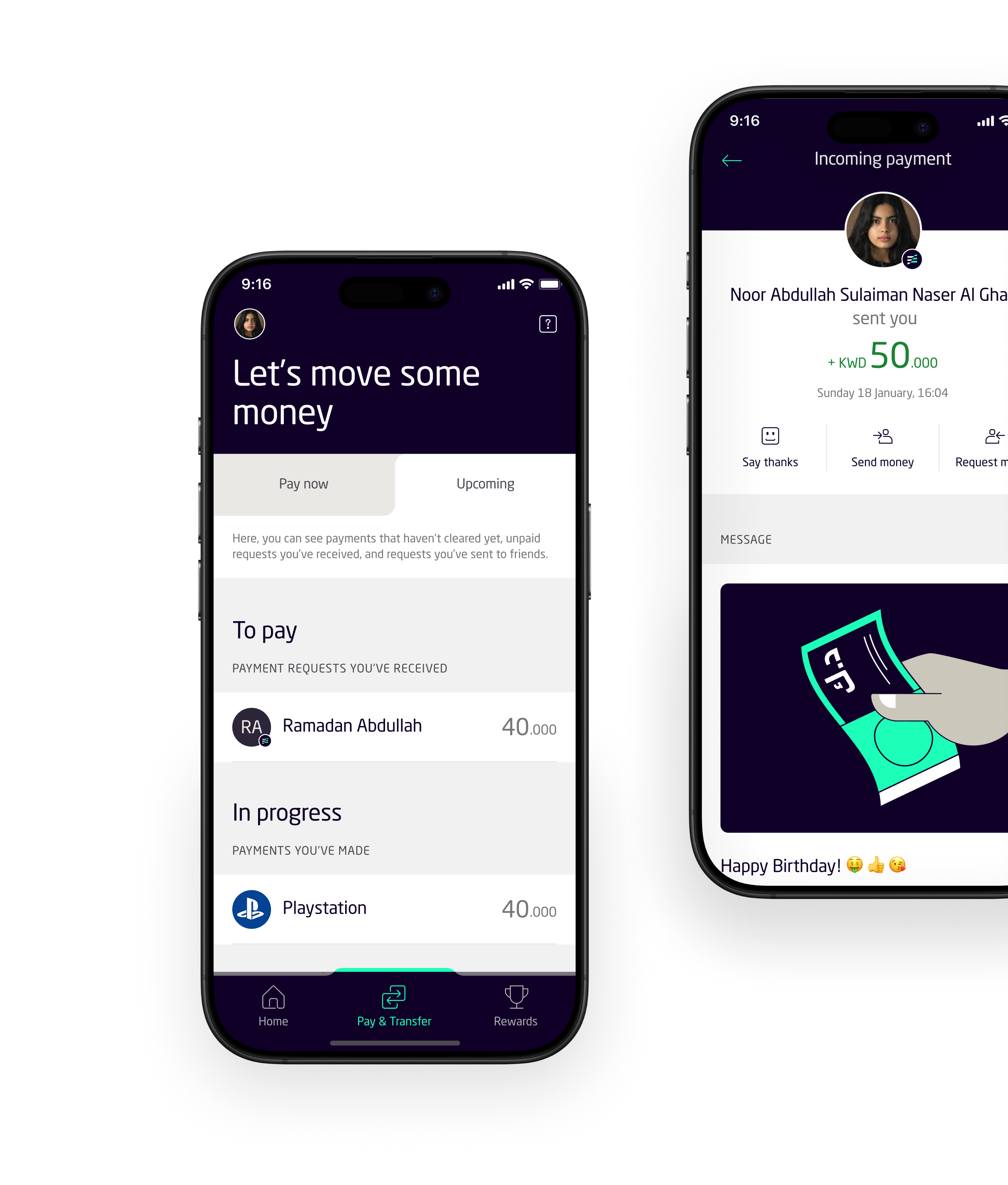 peer to peer transfer money